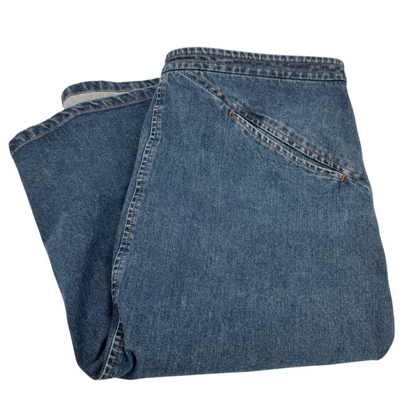 Theory Jean Skirt Womens 8 (30x23 ACTUAL) Blue Denim Coastal Classic Knee Length - Picture 1 of 8